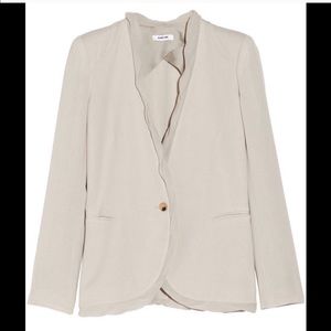 Helmut Lang • silk trim lightweight blazer